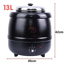 13 Liters Automatic Commercial Electric Dome Soup Kettle Warmer Heating Soup Serving Pot