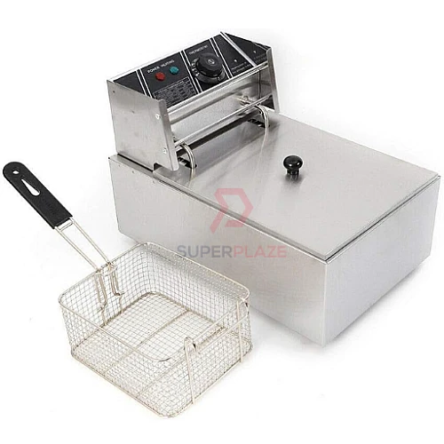 8 Liters 2.5Kw Electric Commercial Deep Fryer Fast Food Western French Fried