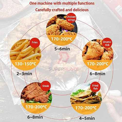 8 Liters 2.5Kw Electric Commercial Deep Fryer Fast Food Western French Fried