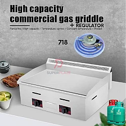 718 Plus Regulator Commercial Gas Griddle Stove BBQ Grill Fry Western Burger Snack