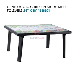 24x18 Inches Century ABC Children Kids Foldable Study Table Portable Japanese Style