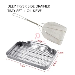 Drainer Tray Plus Sieve Deep Fryer Filter Kitchen Tools Taiwan