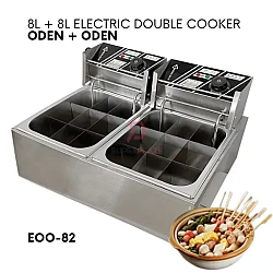 Oden Plus Oden Fryer 16 Liters Auto Double Electric Multifunctional Cooker Foodtruck