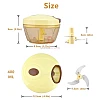 3 Blades Hand Pulled Mini Chopper Food Processor Easy Manual Cutter