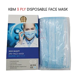 50 Pcs 3 Ply Face Mask Non Medical Ear Loop One Time Use Disposable Mask