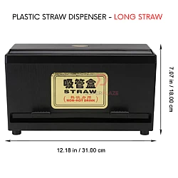 Long Straw Plastic Straw Dispenser Chopstick Hygiene Storage Box Fast Food Dispenser