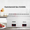 718 Commercial Gas Griddle Stove BBQ Grill Fry Western Burger Snack