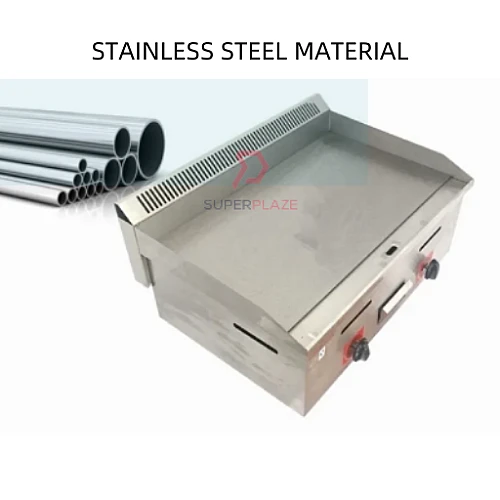718 Commercial Gas Griddle Stove BBQ Grill Fry Western Burger Snack