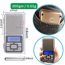 300gm 0.01g Portable Mini Jewelry Pocket Scale Jewellery Gold Diamond Accuracy Scale Medicines Herbs