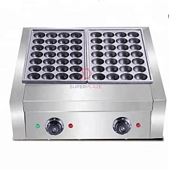 56 Holes Electric Dual Takoyaki Maker Machine Octopus Ball Fish Ball Cooker Stove