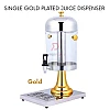 Gold 8 Liters Single Stainless Steel Polycarbonate Ice Chamber Juice Beverage Dispenser