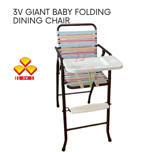 3V Giant Baby Folding Dining Chair Infant Chair Kid Children Seat