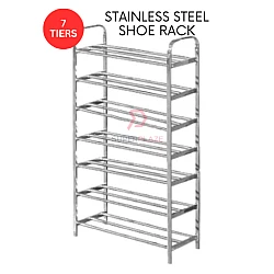 7 Tiers Stainless Steel Multi Layer Shoe Rack Flower Slipper Sandal Multifunctional Rack