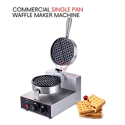 Single Head Pan Non Stick Commercial Electric Waffle Baker Maker Machine