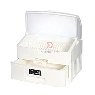 White 2 Tiers Century Dishes Drainer Cabinet Kitchen Storage Rack