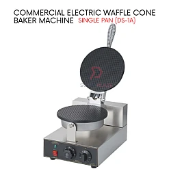 Single Pan DS-1A Commercial Electric Waffle Cone Maker Non Stick Ice Cream Cone Baker Machine