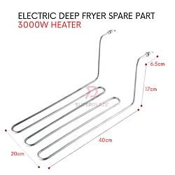3000W Heater Only Spare Part For Electric Deep Fryer Replacement Part