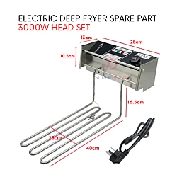 3000W Head Set Spare Part For Electric Deep Fryer Replacement Part