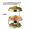 42cm Zelex Golden Dome Bell Chafing Dishes Buffet Chafer Hanging Dome Serving Set