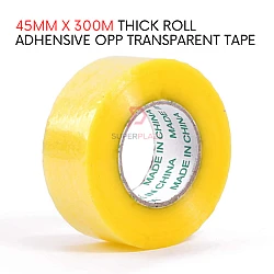 45mm x 300 Meter Thick Roll Adhesive OPP Tape Packaging Transparent Tape