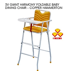 Copper Hammertone 3V Giant Harmony Foldable Baby Dining Chair Infant Chair Kid Children Seat