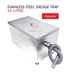 40 Liters Stainless Steel Grease Trap Incrassation Interceptor For Restaurant Kitchen Storage