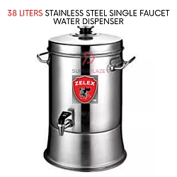 38 Liters Stainless Steel Single Faucet Drinks Water Dispenser Beverage Storage Tank