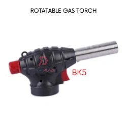 BK5 Handy Rotatable Gas Torch Flame Jet Gun Auto Ignition Butane Pistol Camping Baked Welding