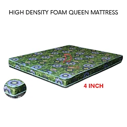 4 Inch High Density Thick Foam Queen Size Mattress Roll Bed With Edge Lace