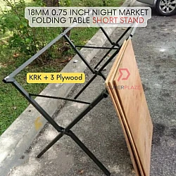 KRK plus 3 Plywoods 18mm 0.75 Inch Night Market Foldable Table Rack Market Folding Table Stand Plywood