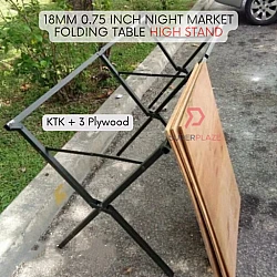 KTK plus 3 Plywoods 18mm 0.75 Inch Night Market Foldable Table Rack Market Folding Table Stand Plywood
