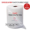 1m x 5meter Single Layer Customized Length Plastic Bubble Wrap 1 Meter Width