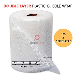 1m x 100meter Double Layer 1 Meter Width Plastic Bubble Wrap Roll