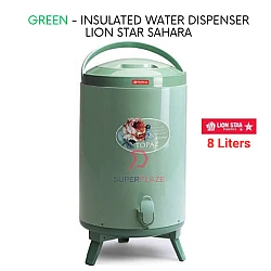 Green 8 Liters Lion Star Sahara Drink Jar Beverage Dispenser Hot Cold Water Storage Insulated Container