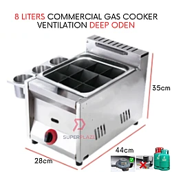 8 Liters Single Stove Gas Multifunctional Cooker Gas Ventilation Deep Oden Cooker