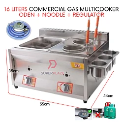 Oden Noodle 2 x 8L With Regulator Set Double Gas Multi Functional Cooker Gas Ventilation Deep Noodle Cooker