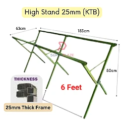 KTB 6 Feet High Stand Only 25mm 1 Inch Night Market Foldable Table Rack Market Folding Table Stand