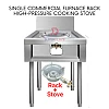 Rack plus Stove Single Commercial High Pressure Gas Cooking Stove Furnace Rack