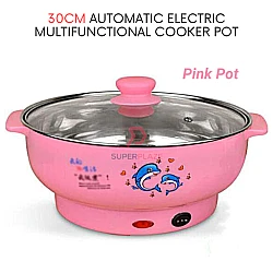 Pink Pot 30cm Multifunctional Cooking Pot Multipurpose Steamboat Shabu Portable Kitchen Pot