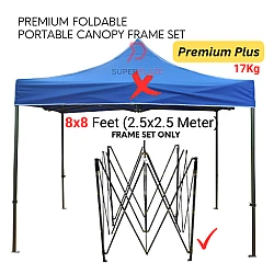 Frame Set Only 8x8 Feet Premium Plus Quality Foldable Canopy Tent Gazebo Folding Portable Tent