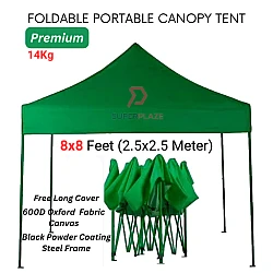 Green 8x8 Feet Premium Quality Foldable Canopy Tent Gazebo Folding Portable Tent
