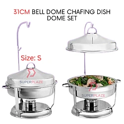 31cm Zirafah Stainless Steel Bell Dome Chafing Dish Set