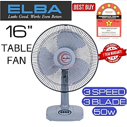 16 Inches ETF-G1620 GR Elba Table Fan Kipas Meja