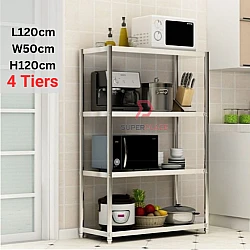 4 Tiers Multipurpose Stainless Steel Kitchen Storage Rack Oven Rack Kitchen Shelf