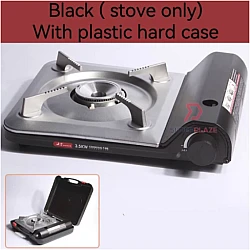 Black Stove Only KT3500 Portable Gas Stove Ultra Slim Thin Mini Camping Gas Stove