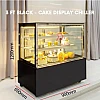 3 Feet Black Cake Display Chiller Cake Showcase Peti Sejuk Cake