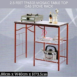 2.5 Feet TP6301 Multipurpose Mosaic Table Top Gas Stove Rack Cooking Table Rak Dapur