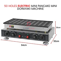 50 Holes Electric Mini Pancake Dorayaki Poffertjes Dutch Baby Pancake Waffles Maker Machine