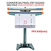 PFS-650 Commercial Pedal Step Sealing Machine 8mm Heating Element