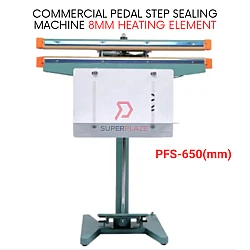 PFS-650 Commercial Pedal Step Sealing Machine 8mm Heating Element